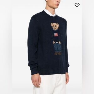 Polo Ralph Lauren Flag Bear Sweater for Men Size L